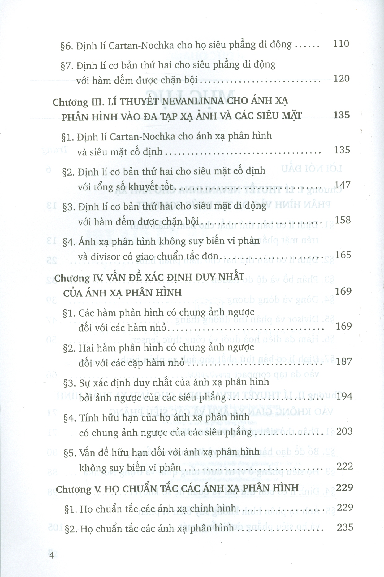 Lí Thuyết Phân Bố Giá Trị Cho Ánh Xạ Phân Hình Và Một Số Vấn Đề Liên Quan (ĐHSP)