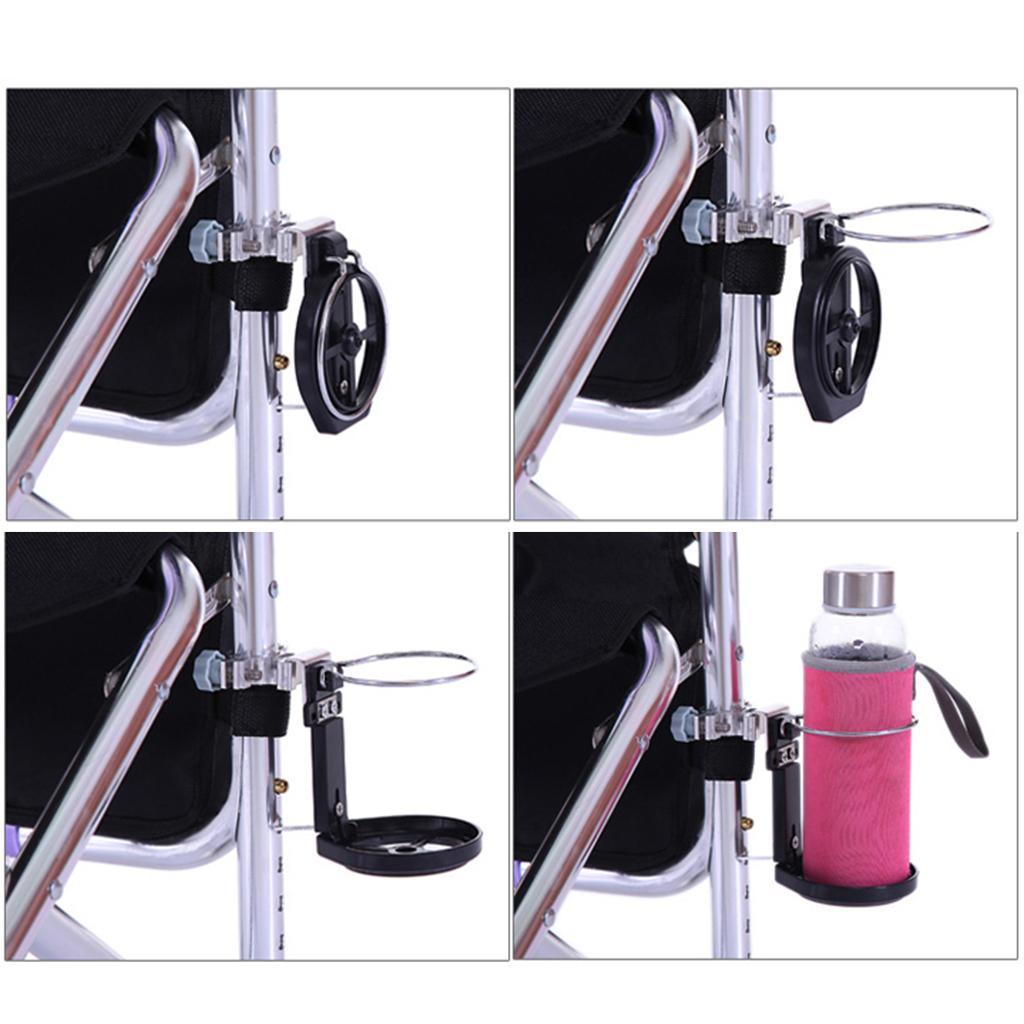 Stainless Steel Foldable Cup Holder Bracket Support for Fishing Chair