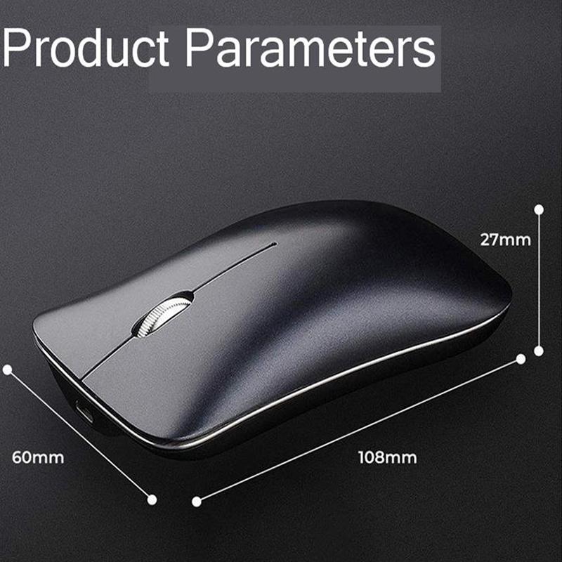 Sữa Ong Chúa Lược Bluetooth 5.0 Chuột USB Không Dây Hợp Kim Nhôm Sạc Chuột Bluetooth 5.0 + 3.0 + Chuột Không Dây 2.4G im Lặng