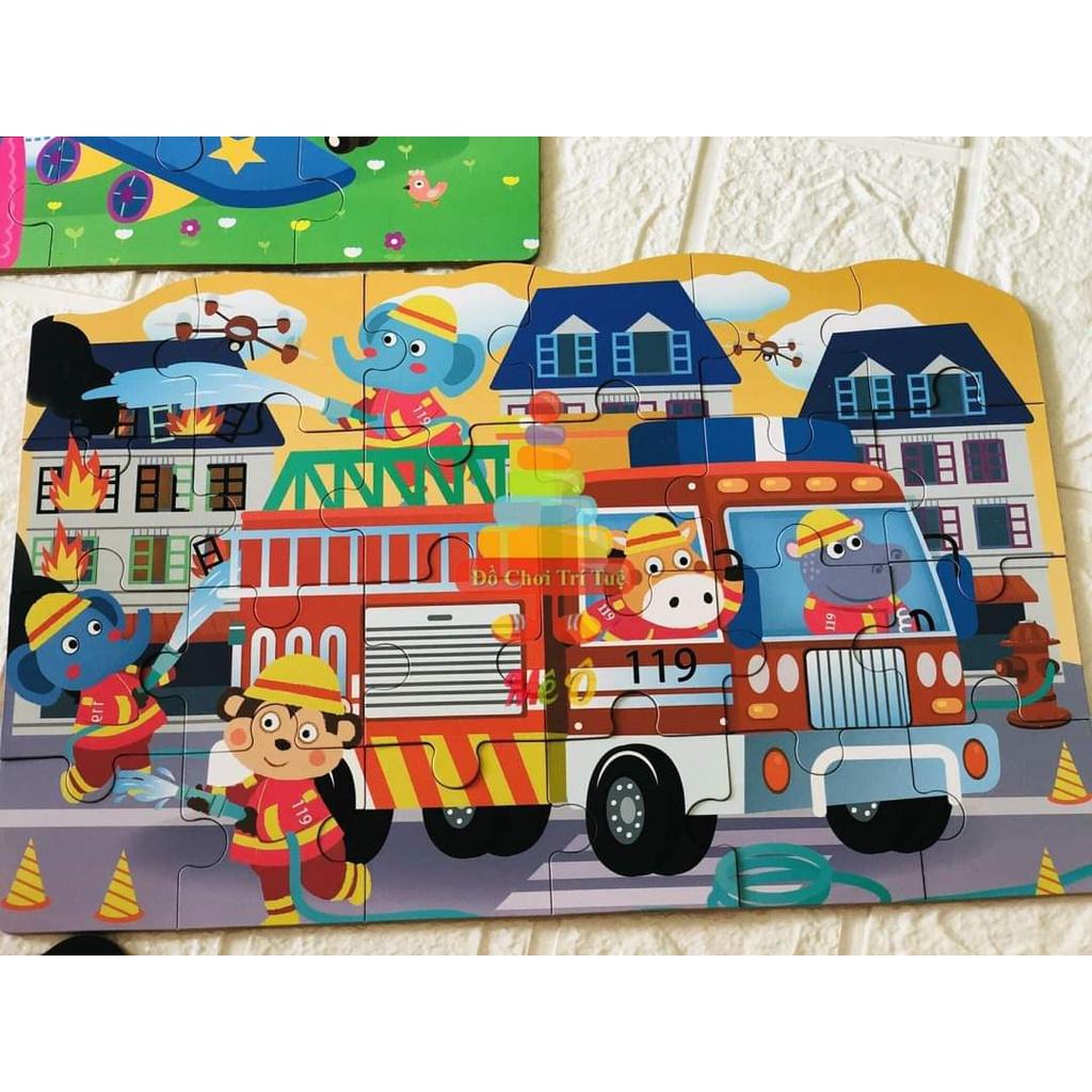 GHÉP HÌNH SET 4 HOT NHẤT HIỆN NAY, nhiều chủ đề giúp bé rèn luyện tư duy