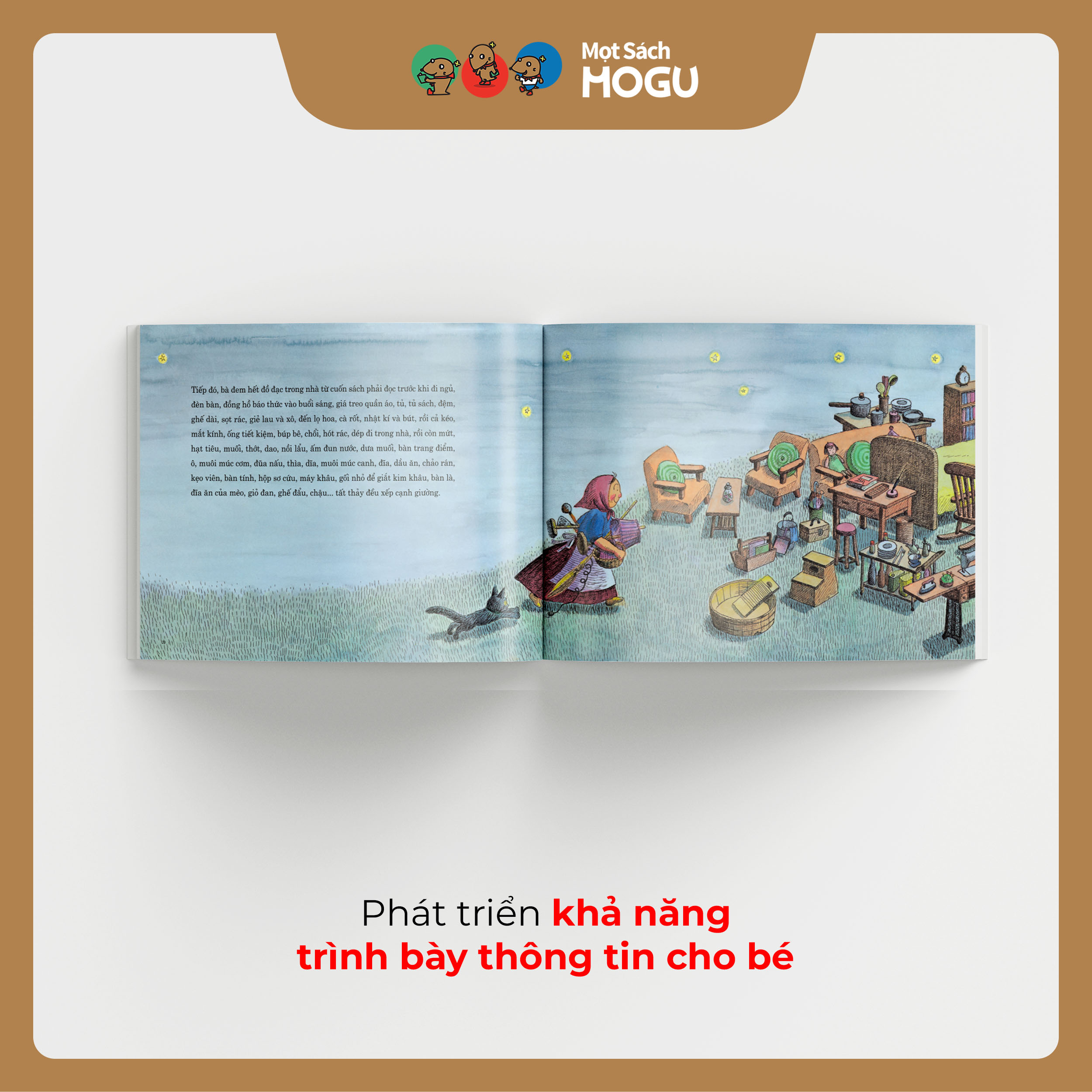 Truyện Ehon bé 3-4-5 tuổi - Đêm tất bật