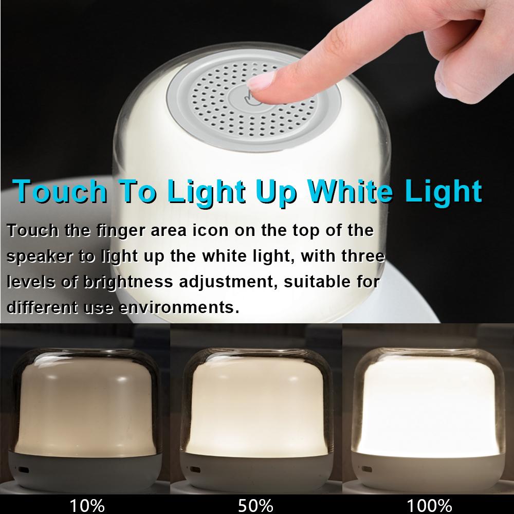Máy nghe nhạc Bluetooth Smart Bluetooth Đèn chiếu sáng sereo di động đa chức năng Subwofer 15W màu sạc không dây nhanh: Z02S