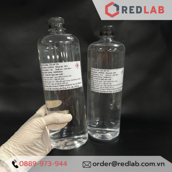 Cồn 70 độ, 90 độ, 96 độ hãng CEMACO Việt Nam, 70% 90% 96% Ethanol