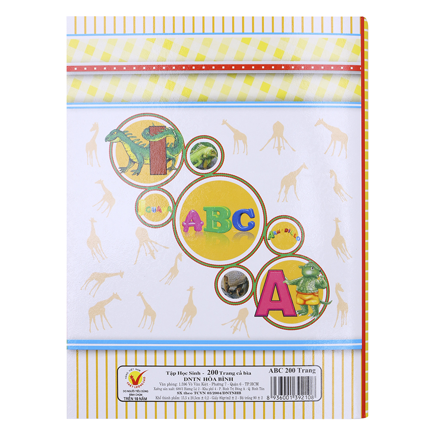 Lốc 5 Quyển Tập ABC 4 Ô Ly Hòa Bình