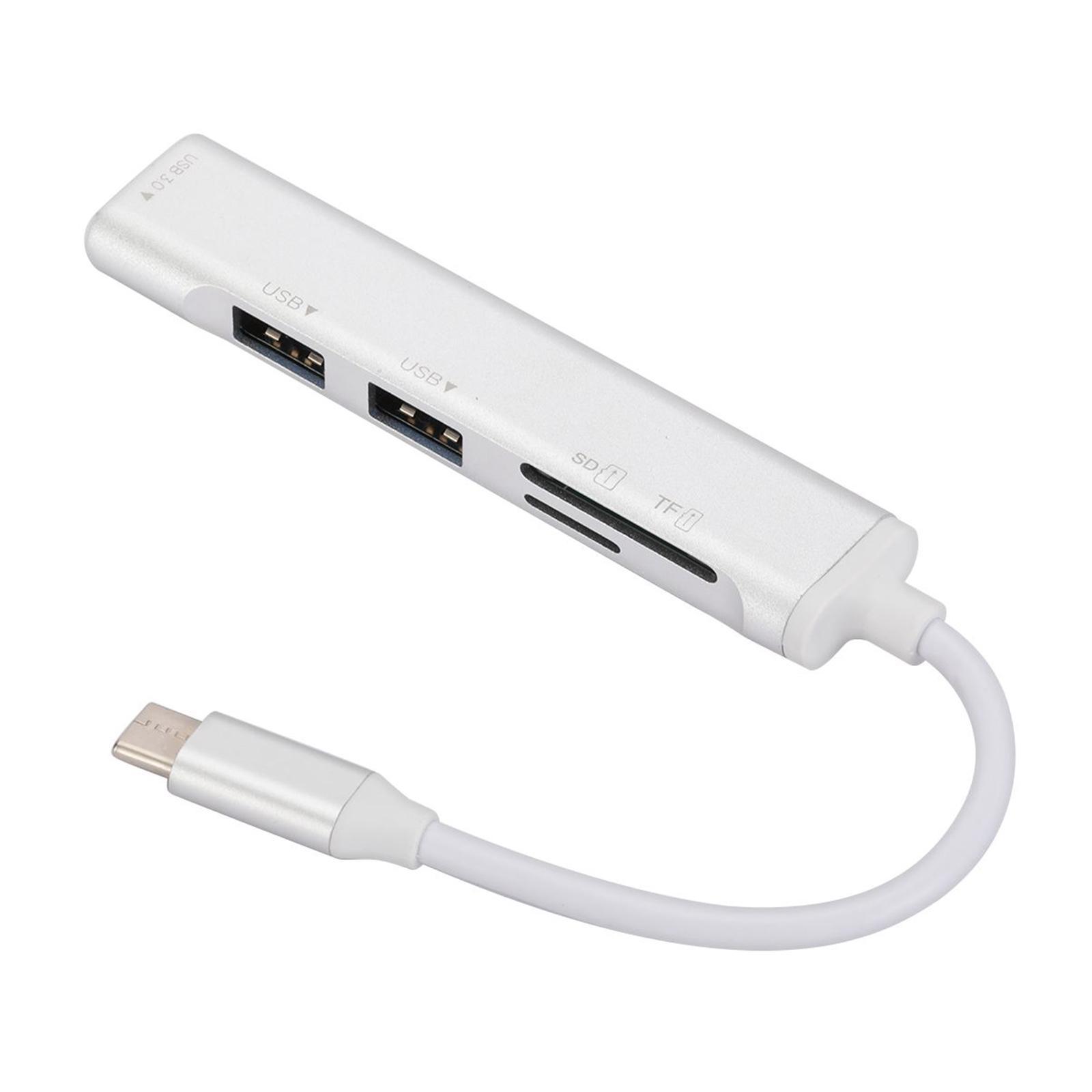 USB C Docking Station Type C Hub Aluminum Alloy Compact with USB 3.0 5Gbps for Laptop Home