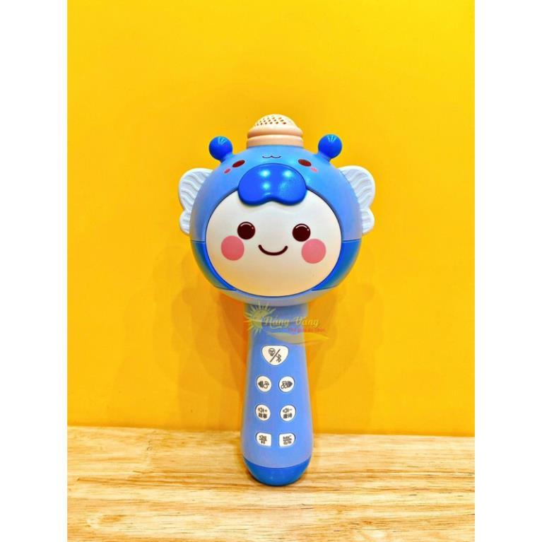 Micro Cho Bé Tập Hát Karaoke Không Dây Bằng Nhựa Dễ Thương Đồ Chơi Cho Trẻ Em Kết Nối Bluetooth