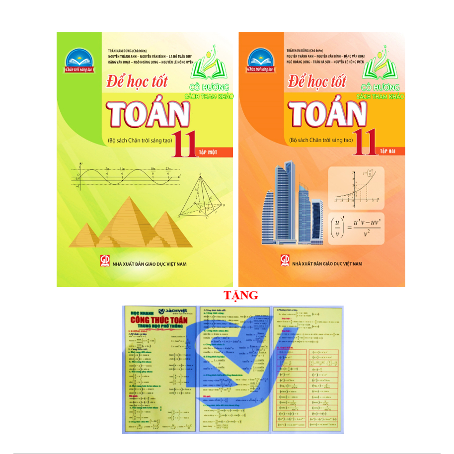 Sách - Combo Để học tốt Toán 11 - tập 1 + 2 (chân trời sáng tạo) - ĐN