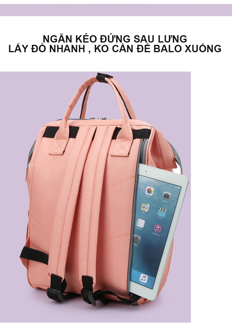 Balo thời trang nữ dùng cho đi học, đi làm, đi chơi – BEE GEE BLTT9050