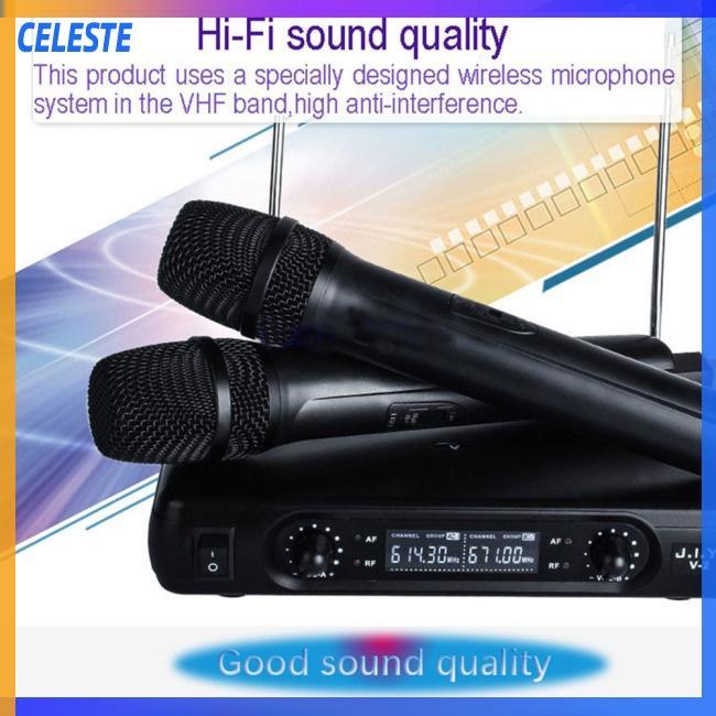Bộ Micro Hát Karaoke Không Dây Chuyên Nghiệp Có Màn Hình LCD