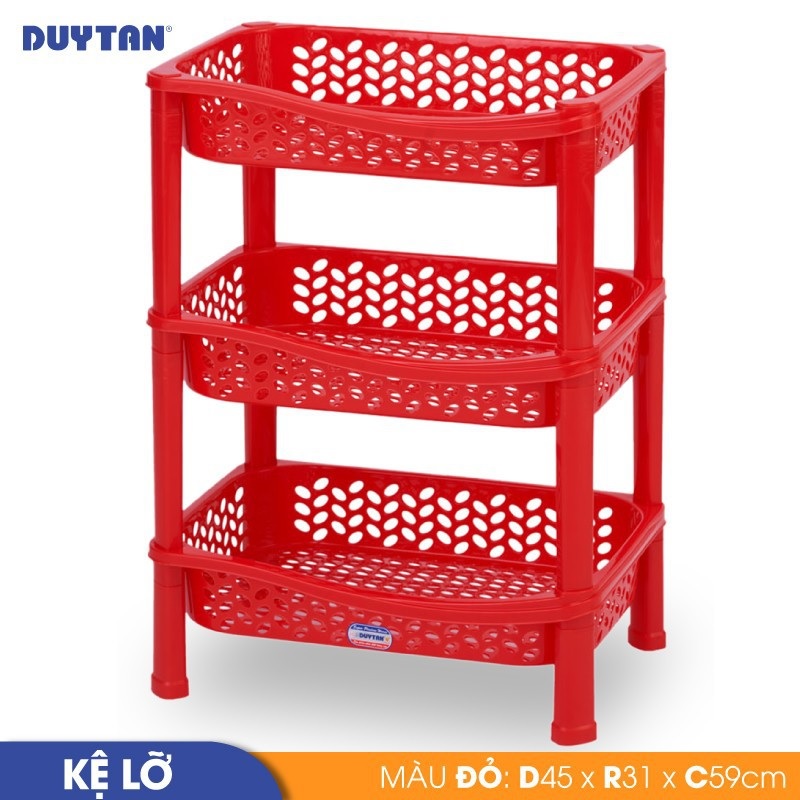 Kệ lỡ nhựa Duy Tân 3 ngăn  - 36930 - Giao màu ngẫu nhiên - Hàng chính hãng