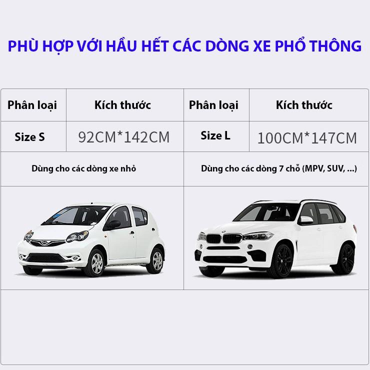 Tấm che nắng, chắn nắng kính lái dạng bạt dày 3 lớp