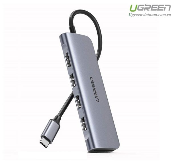 CÁP USB TYPE-C TO HDMI USB 3.0 ĐỌC THẺ SD/TF UGREEN 70410 - hàng chính hãng