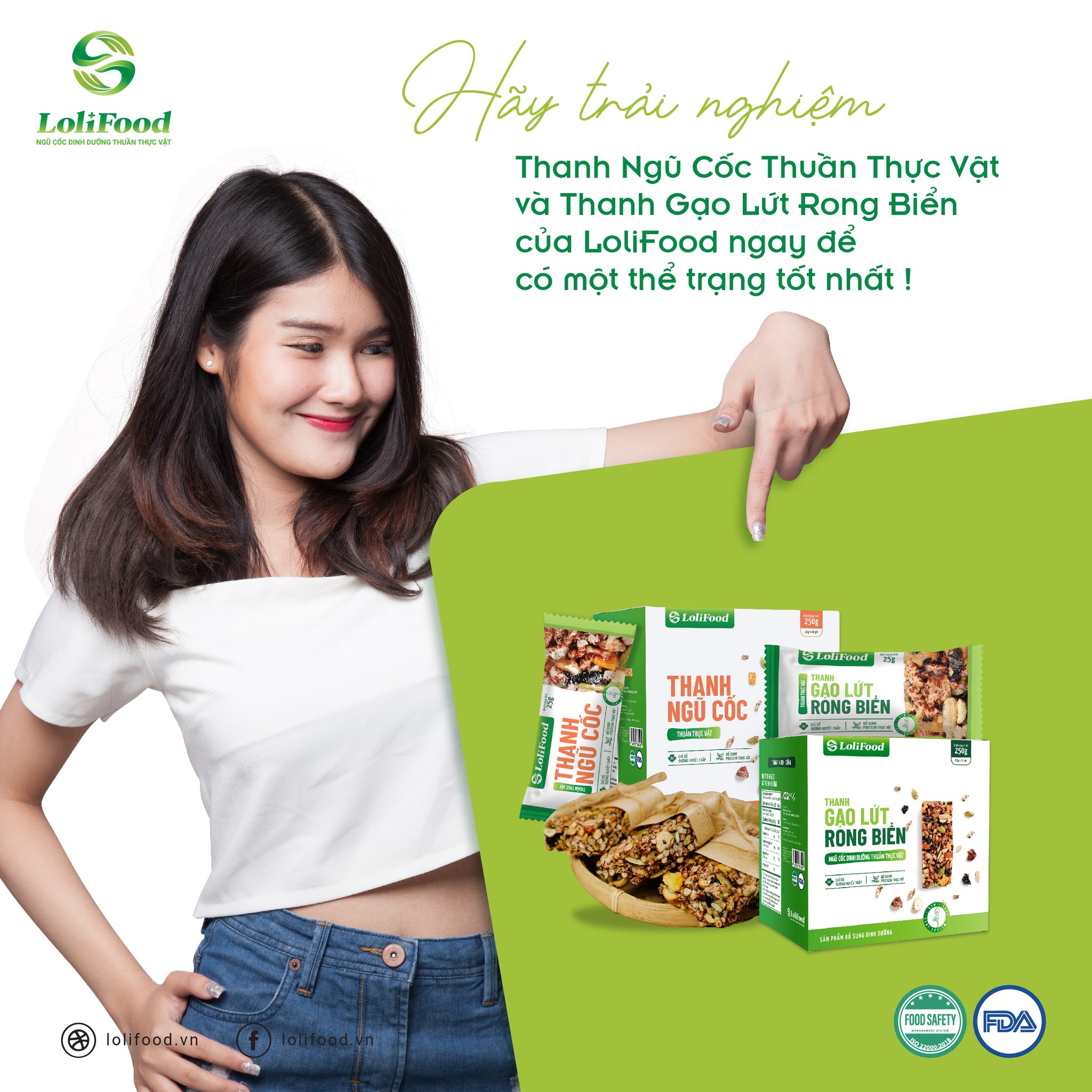 Thanh Gạo Lứt Rong Biển LoloFood, Thanh Gạo Lứt Ăn Kiêng, Đồ Ăn Vặt Healthy, Gạo Lứt Giảm Cân, Gói 25gr