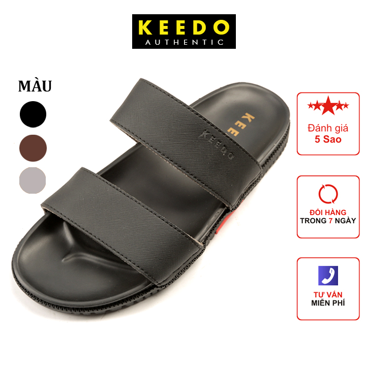 Dép Nam Hai Quai Ngang Cao Cấp KEEDO KD7725