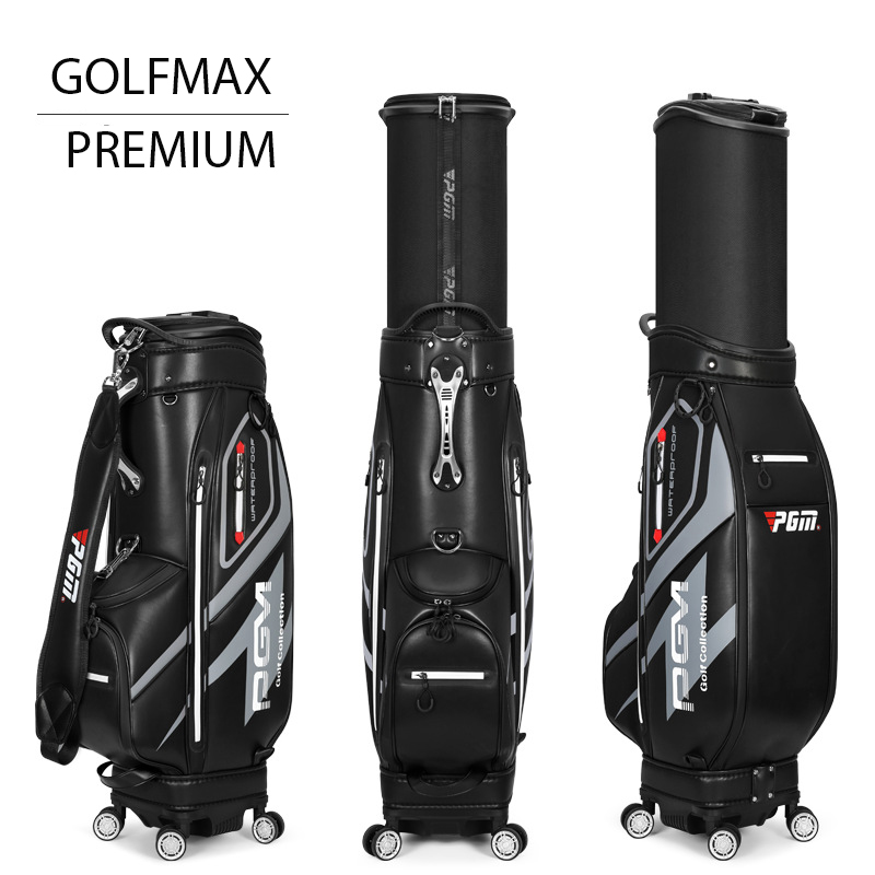Túi đựng gậy golf nam cao cấp chính hãng -  Thiết kế 4 bánh xe, đa dụng, có thể xoay tròn mọi hướng  - Chất liệu da sợi nhỏ cao cấp chống bụi bẩn và chống thấm nước tốt hoàn hảo