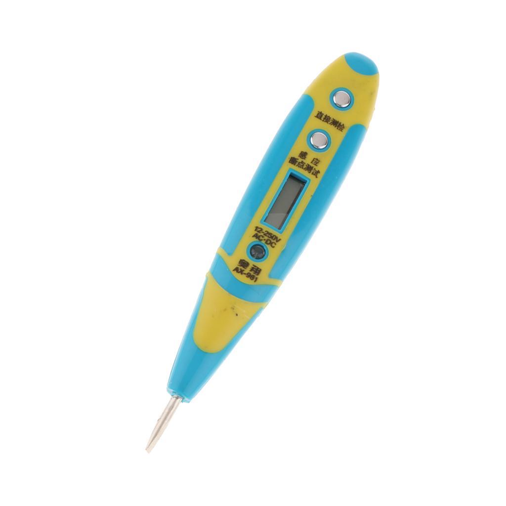 AC/DC Non-Contact Electric Test Pen Digital Voltage Detector Tester 12-250V