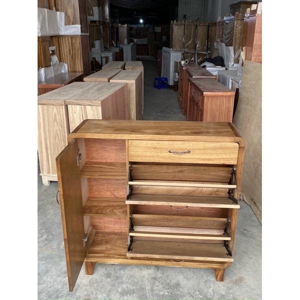 (Freeship - Miễn phí vận chuyển ) Tủ Giày Thông Minh Gỗ Gõ Cao Cấp