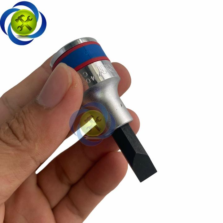 Tuýp mũi vít dẹp 8mm chuôi 1/2 Kingtony 402208