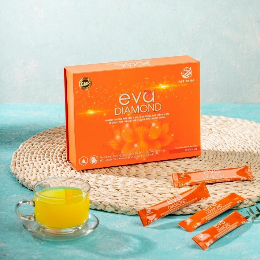 { combo 2 ] Eva Diamond Thải Độc Đẹp Da cân bằng nội tiết giảm tình trạng nóng trong bốc hỏa da khô sạm