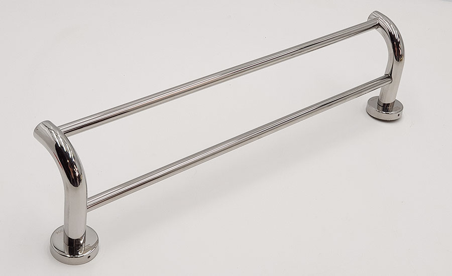 Máng treo khăn đôi cong Inox SUS 304 Eurolife EL-B3