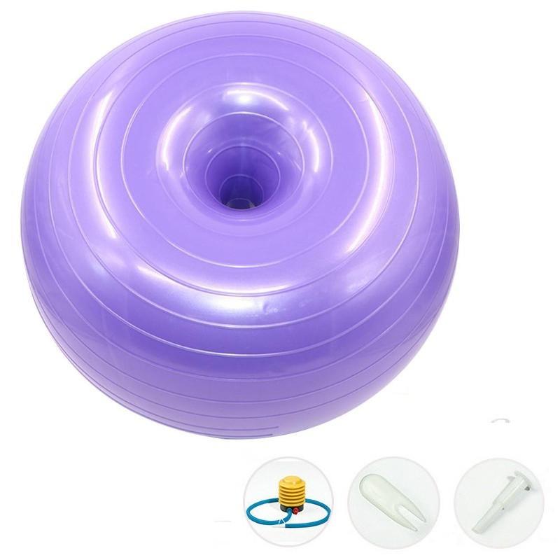 Bóng tập Yoga trơn hình Donut 50cm( kèm bơm) chính hãng SPORTY YGB29 Dùng Để Tập Yoga Và Các Bài Tập Thể Thao