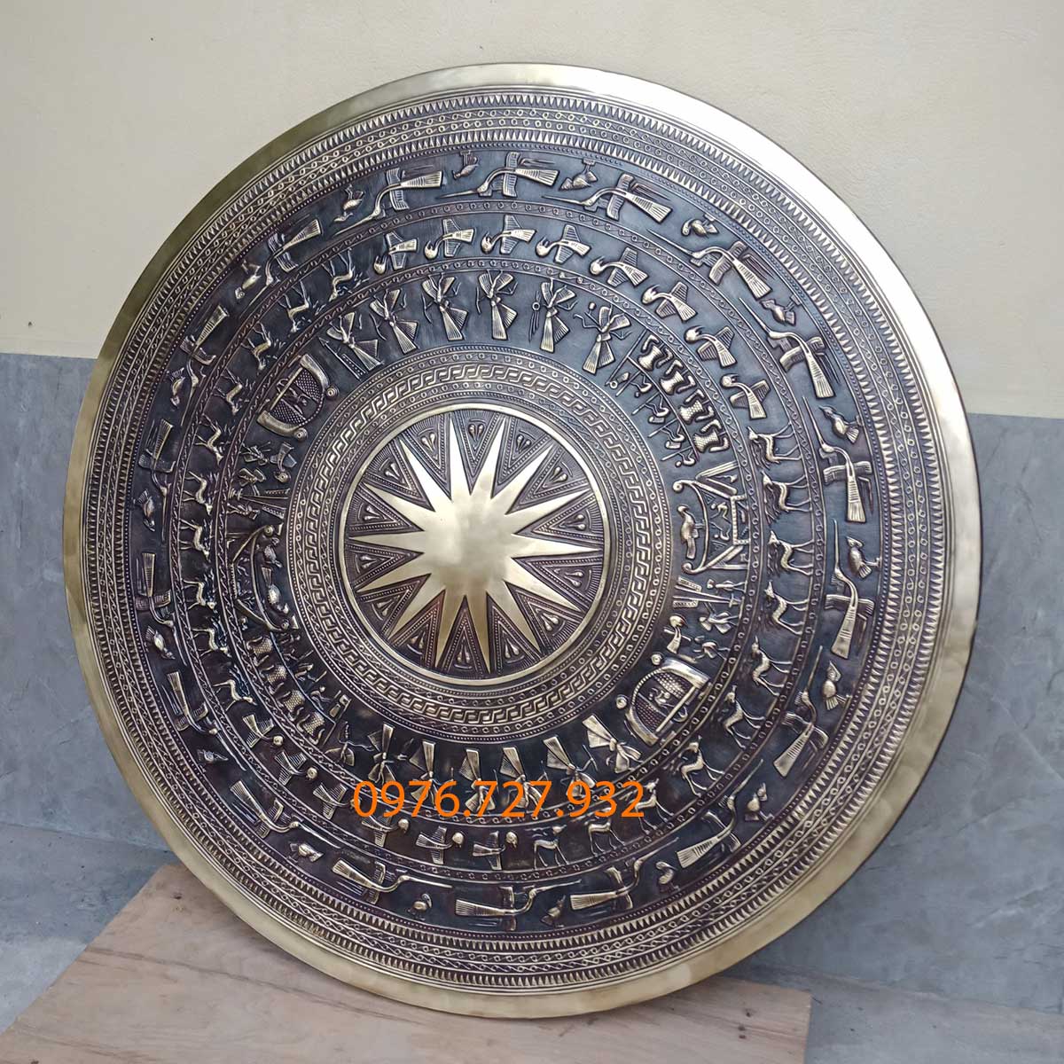 Mặt trống đồng đường kính 80cm, mặt trống bằng đồng