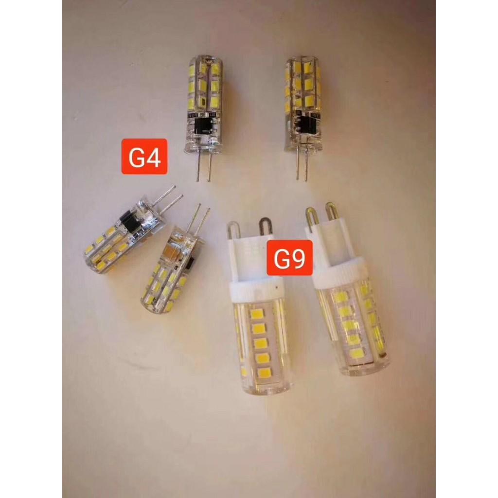Bóng led tiết kiệm điện chuyên sử dụng cho đèn chùm, đèn trang trí ánh sáng vàng chân kim G4 - 3w