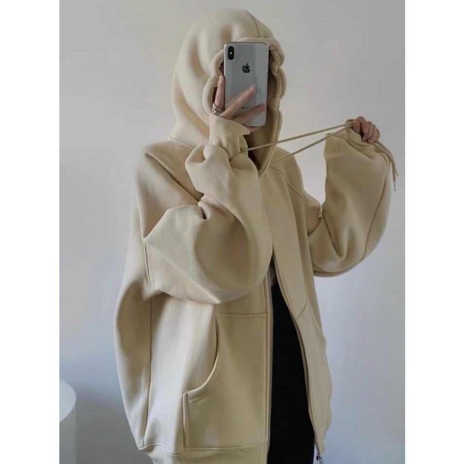 ÁO Nỉ mũ to hàng hot , khoác nỉ trơn hoodies nỉ from rộng_TP79