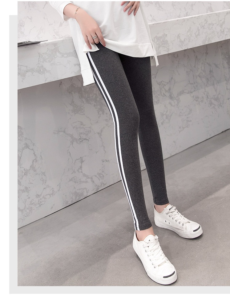 Quần bầu Legging Kẻ Sọc chất liệu cotton pha thun co giãn tối đa vô cùng mềm mại và êm ái (có ảnh thật, hàng Quảng Châu