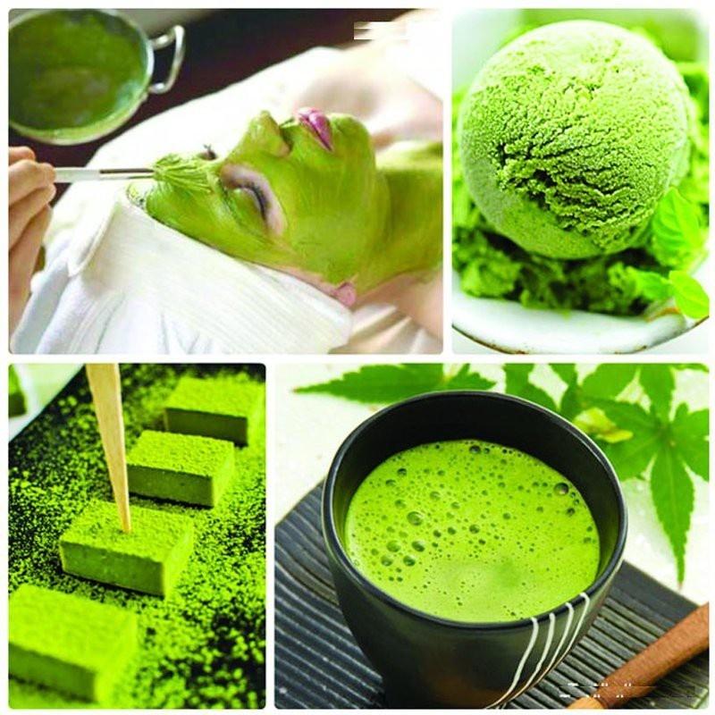 Bột Matcha Nguyên Chất Ovovita túi zip 500gr. Làm Bánh Làm Trà Sữa. Cải Thiện Trí Nhớ và Giảm Cân. Hàng công ty có sẵn