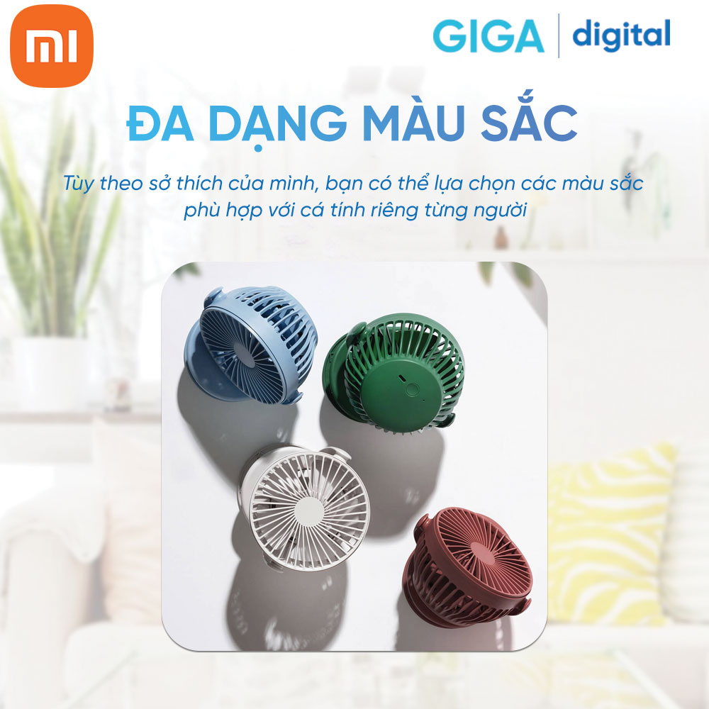 Quạt tích điện để bàn mini Xiaomi SOLOVE F3 Hàng Chính Hãng