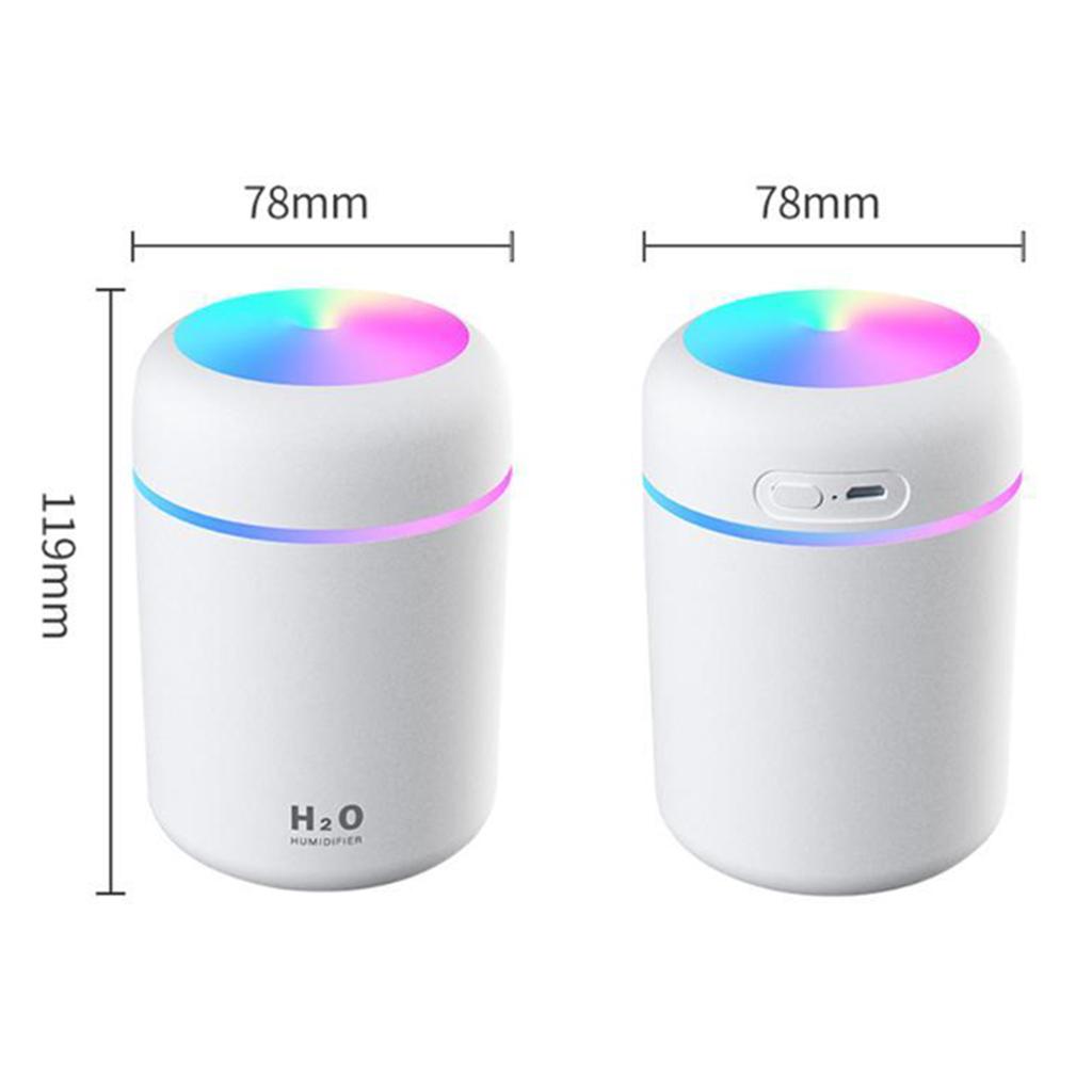 USB Essential Oil Diffuser Air Humidifier Gray + 5pcs Cotton Filter Sticks