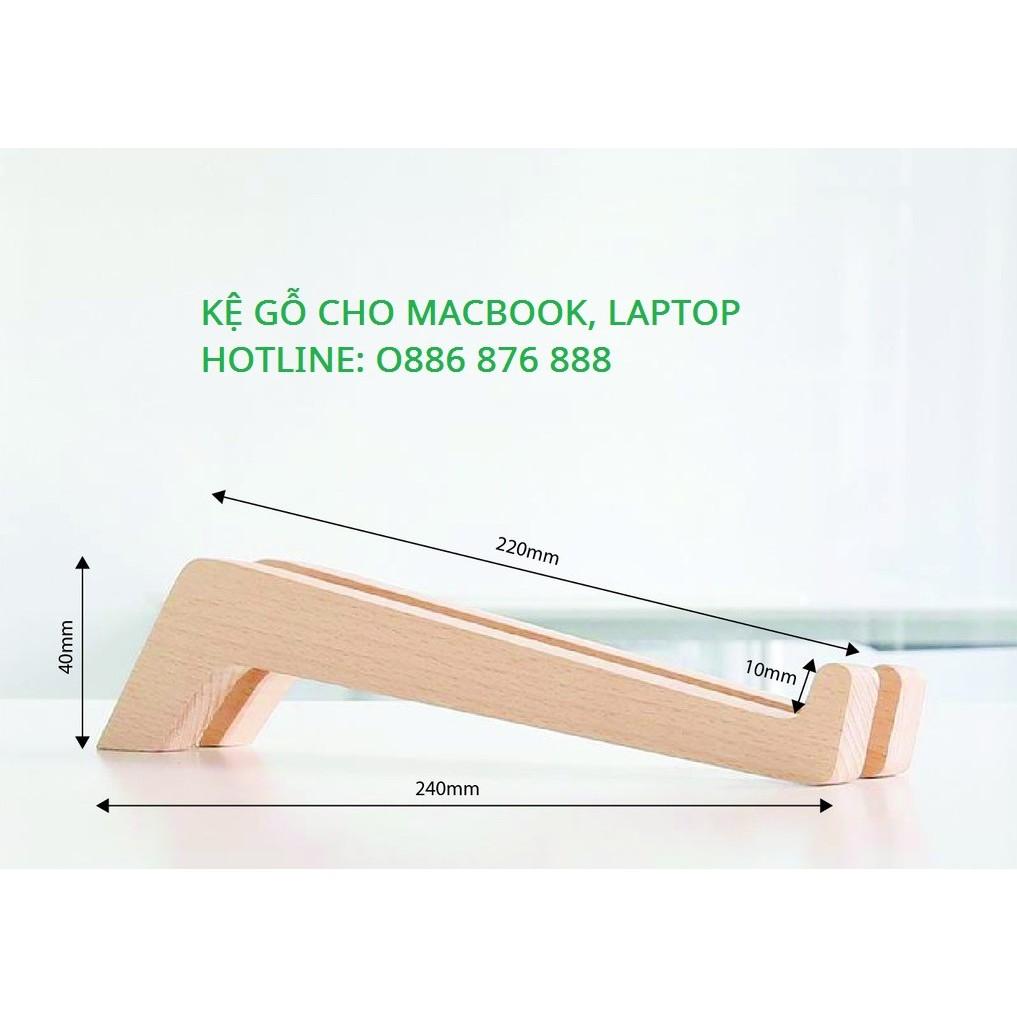 ️ Kệ laptop, Giá đỡ Macbook ️ làm bằng gỗ thông tự nhiên bền đẹp, mang đi thoải mái