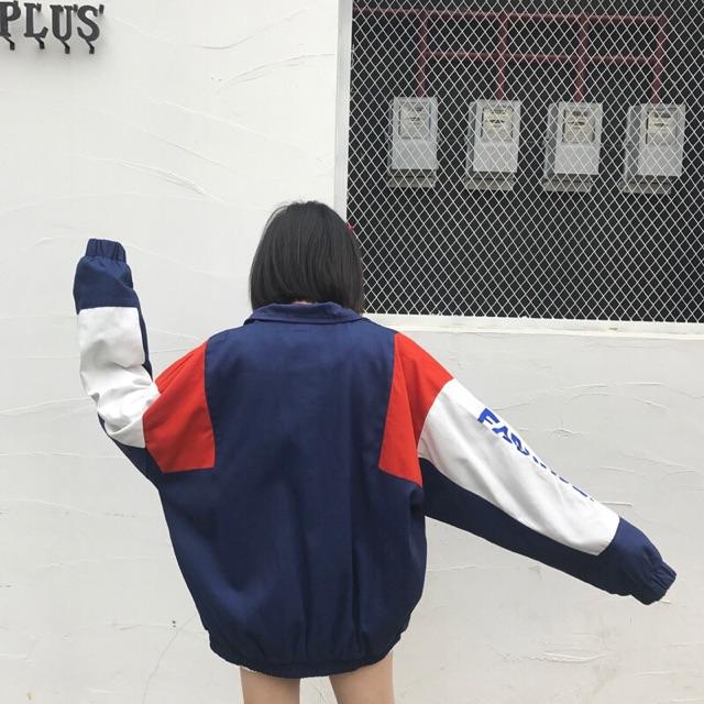 ÁO KHOÁC GIÓ NỮ FORM RỘNG CÁ TINH