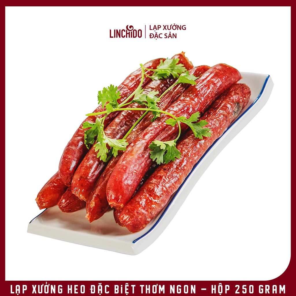 Lạp Xưởng Heo Đặc Biệt Thơm Ngon - Hộp 250 Gram
