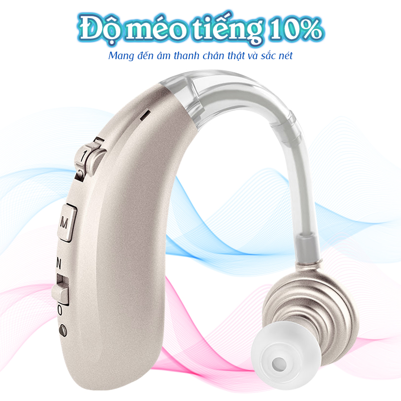Máy trợ thính không dây pin sạc Axon A-360 - Kết nối Bluetooth, có bộ lọc tiếng ồn, tặng kèm hộp đựng máy