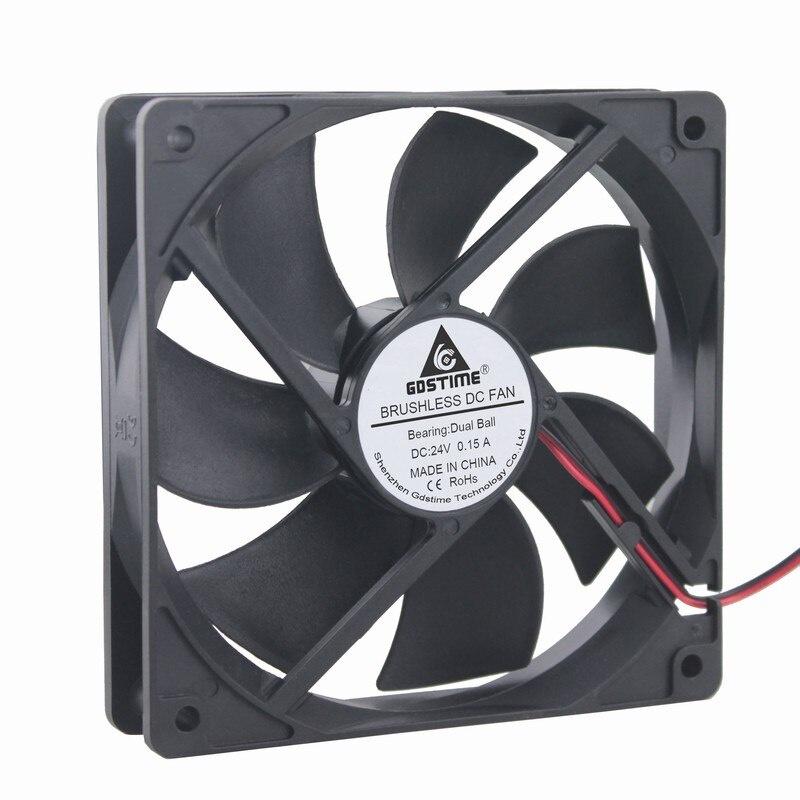 1 pcs Gdstime 11cm DC 14V 1400RPM Ball Bearing 1111 11mm x 11mm Brushless Computer Case Cooling Fan 11x11X11mm 1Pin 0.11A