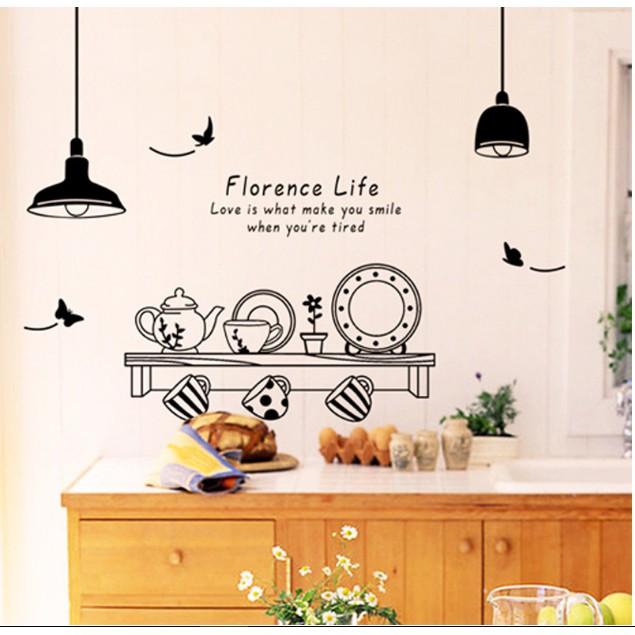 Decal trang trí tường - Căn Bếp Đen