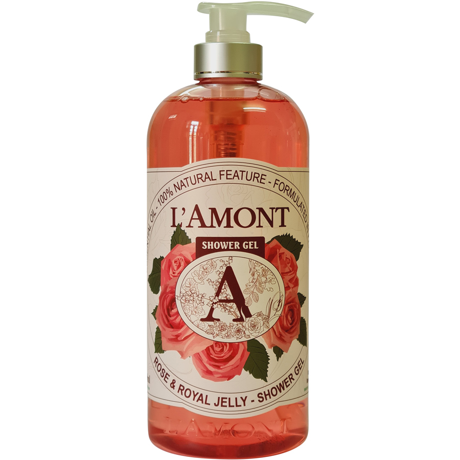 Combo 2 Sữa Tắm L'amont En Provence Rose (Hoa Hồng) Shower Gel 1000ml