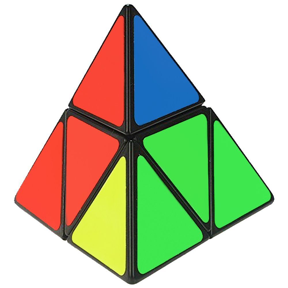 Rubik Pyraminx 2x2 Viền Đen