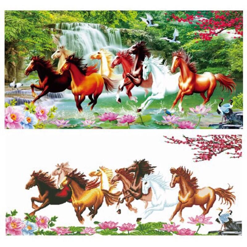 Tranh đính đá Mã Đáo Thành Công Vs006  chưa đính