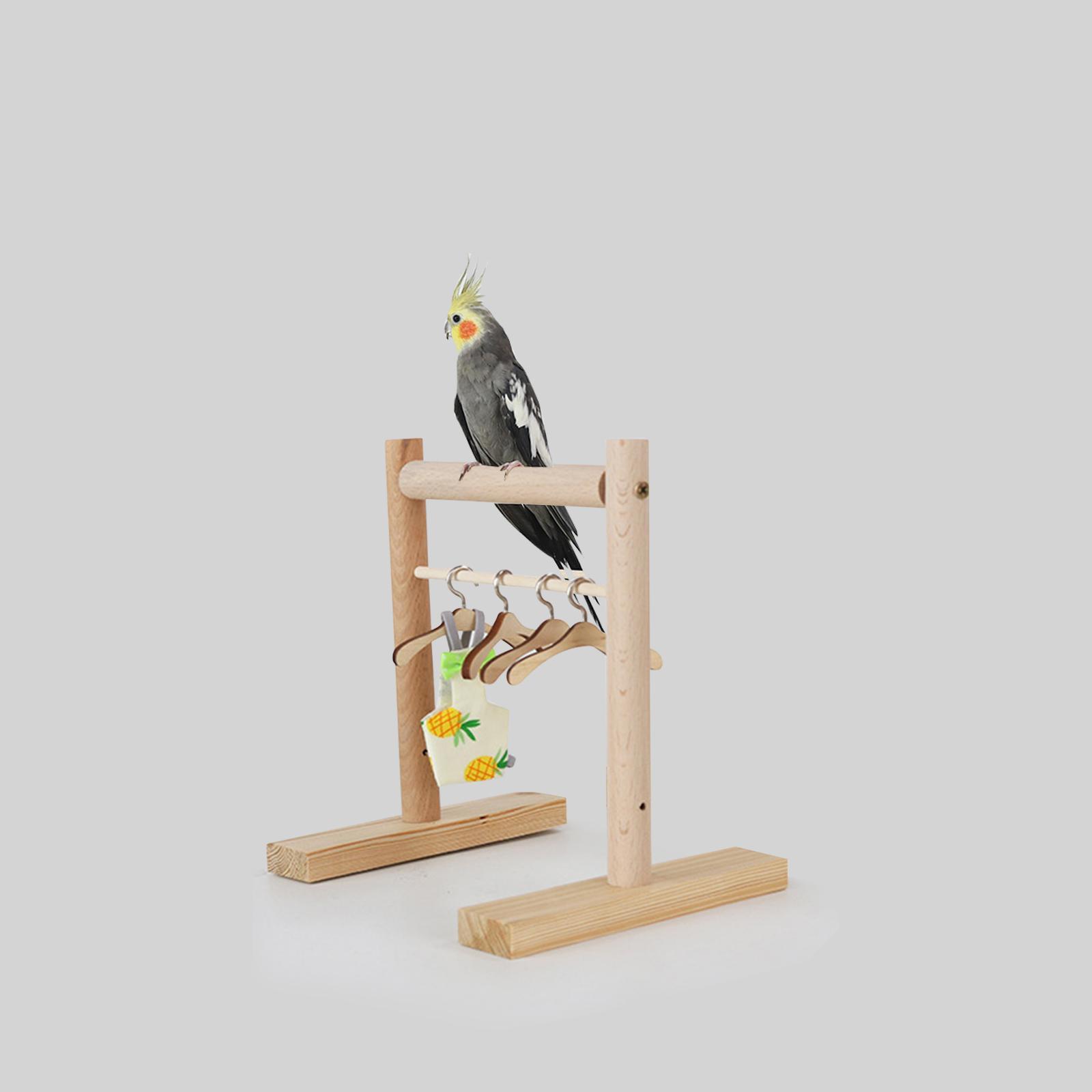 Parrot Perch Stand Bird Diaper Closet Bird Supplies Hanger Bird Clothes Rack