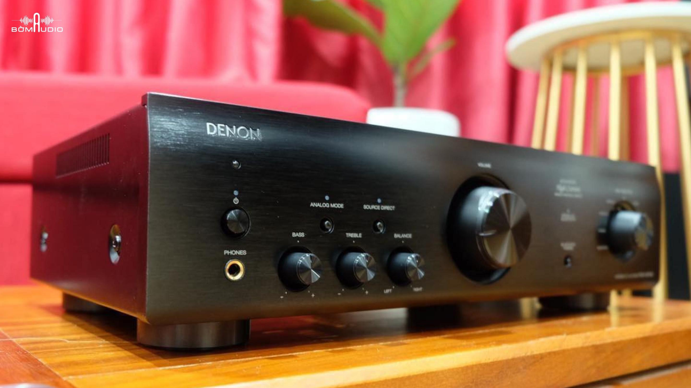 DENON PMA-600NE | Amply Nghe Nhạc 2 Kênh Chuyên Dụng x 70 W/Kênh + DAC 24bit/192kHz - Hệ Mạch AHC - Công Nghệ SLDS Độc Quyền | Hàng Chính Hãng _ Mới 100%