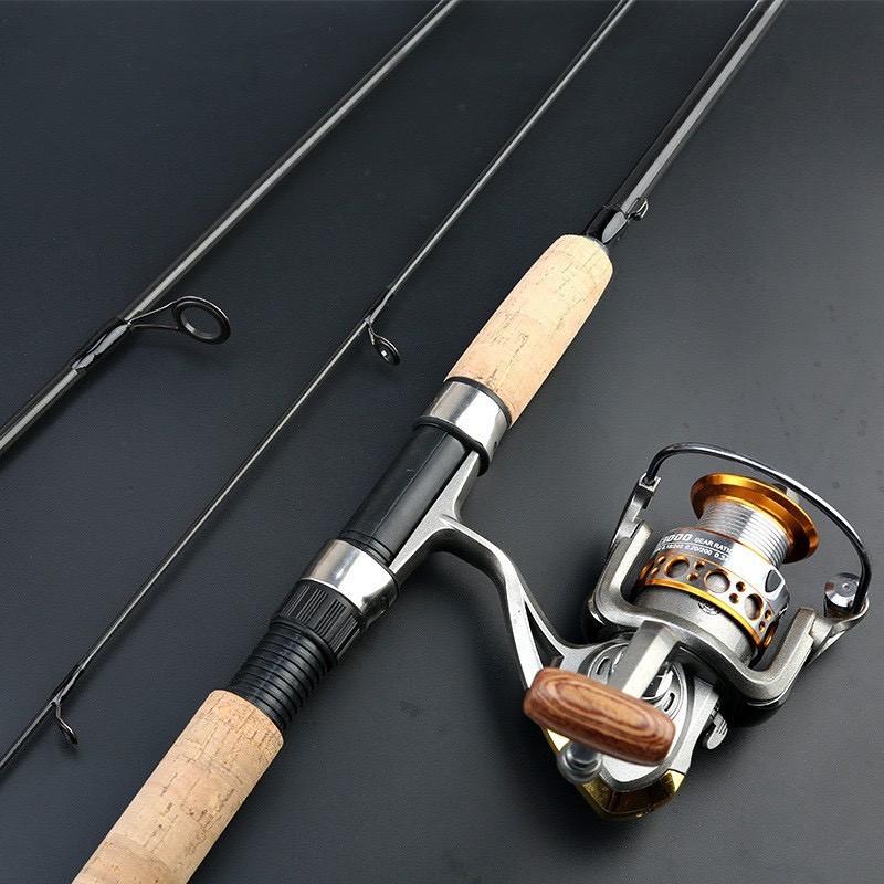 Cần Câu Lure SPIN V6 Cán Gỗ độ cứng M Thích hợp câu Lure câu Ngâm lăng xê