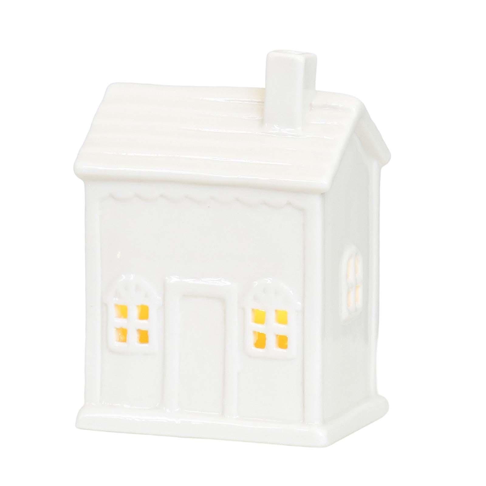 Ceramic House Candle Holder Stand Small House Shaped for Home Wedding Party