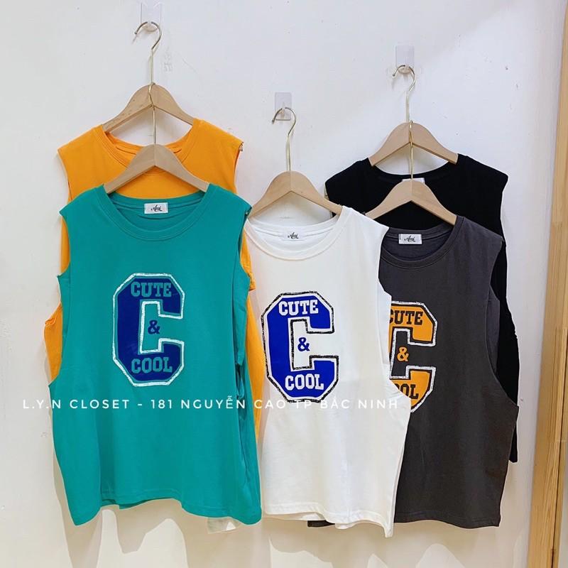 Áo tanktop chữ C