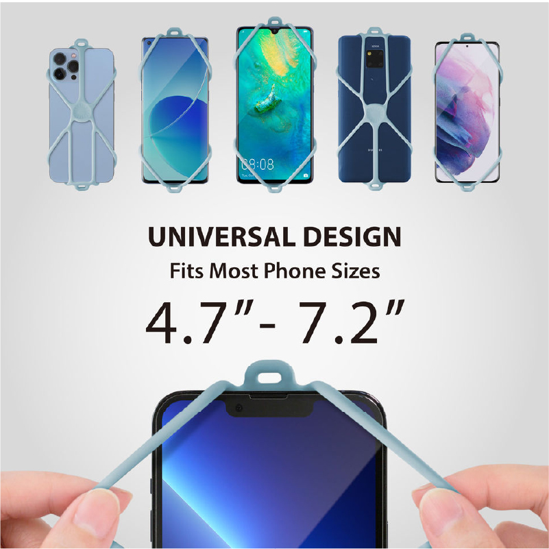 Lanyard PhoneTie 3-Card Holder hàng chính hãng Bone - Màu Đỏ