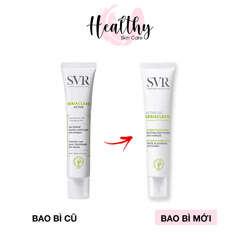 Kem Làm Giảm Mụn Và Loại Bỏ Dầu Cho Da SVR Sebiaclear Active Tuýp 40ml - SAC