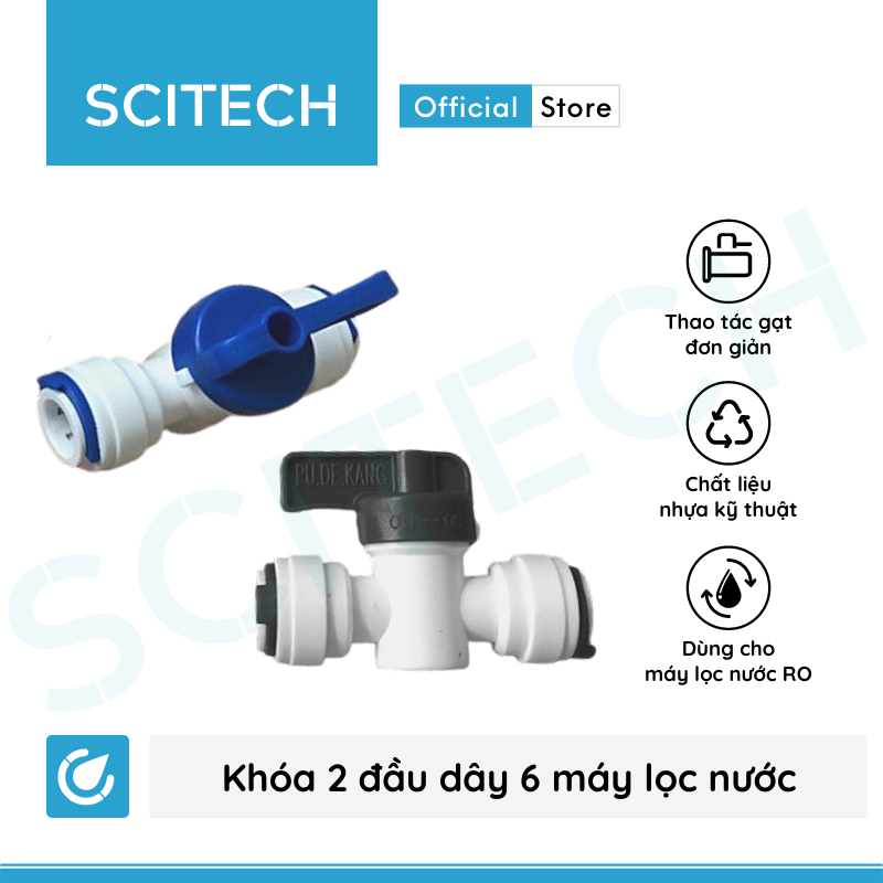 Khóa 2 đầu dây 6 hoặc khóa 2 đầu dây 10 dùng trong máy lọc nước - Hàng chính hãng