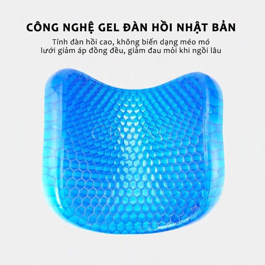 Đệm Ngồi 3D 2 Lớp Thoáng Khí - Đệm Gel Tổ Ong Lót Ghế Trên Ô Tô Êm Ái Tránh Đau Mỏi Khi Ngồi Lâu